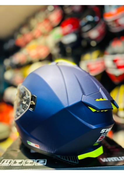 Fs 865 Solıd Matt Blue Full Face Motosiklet Kaskı