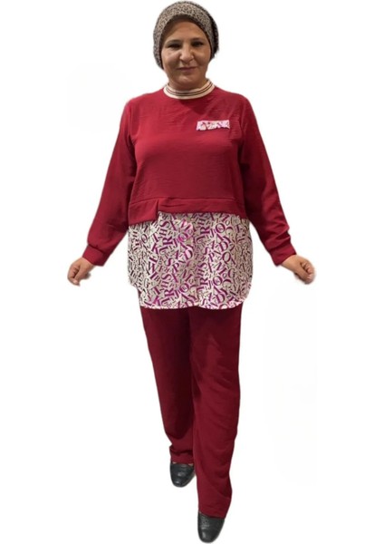 Büyük Beden Ithal Ayrobin Kumaş Ikili Takım