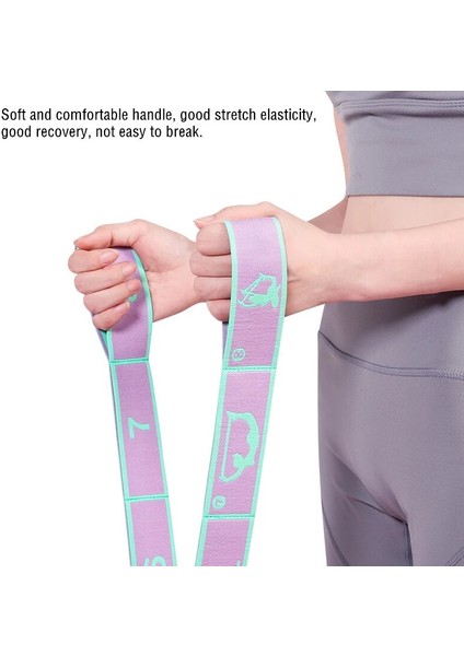 Mavi Stil 8-Izgara Yüksek Elastikiyet Dansı Yoga Yardımcı Germe Kemeri Elastik Yoga Kemeri Acemi Yoga Direnç Bandı (Yurt Dışından) indirimleri