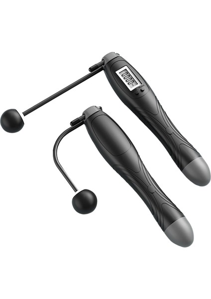 Yükseltilmiş GRAY01 Stili Akülü Elektronik Ip Atlama Ipi Gym Fitness Akülü Atlama Akıllı Atlama Ipi LCD Ekranlı Sayma Hızı Atlama Sayacı (Yurt Dışından)