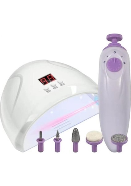 2 In 1 Oje Kurutucu ve Manikür Pedikür Seti Tırnak Bakım Kiti Uv LED Tırnak Seti fiyatları