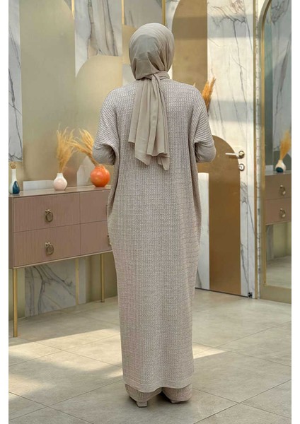 Uzun Tunik ve Pantolon Ikili Triko Takım 12157 Taş fiyatları