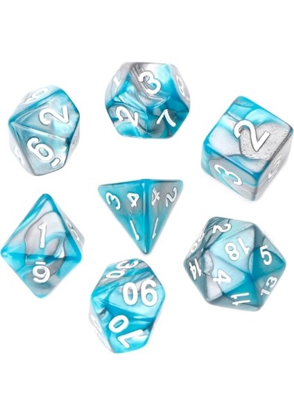Gök Mavisi Tarzı Et Trpg Board Game Dungeons And Dragons Için Akrilik Çokyüzlü Zar Yeni (Yurt Dışından)