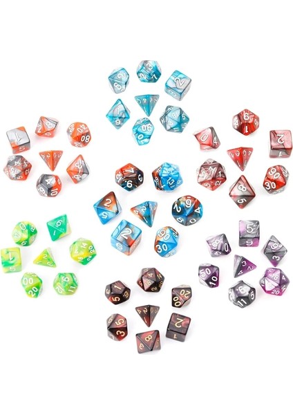Gök Mavisi Tarzı Et Trpg Board Game Dungeons And Dragons Için Akrilik Çokyüzlü Zar Yeni (Yurt Dışından)