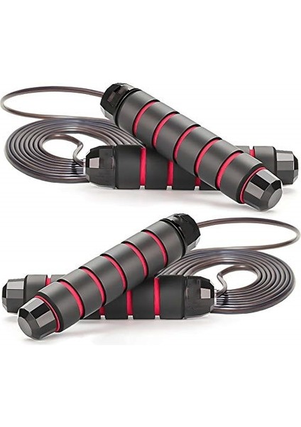 Mavi Stil 2 Paket Hızlı Hız Atlama Ipi Rulman Ayarlanabilir Ip Atlama Ipi Crossfit Egzersiz Fitness Egzersiz Kaymaz Kolu (Yurt Dışından)