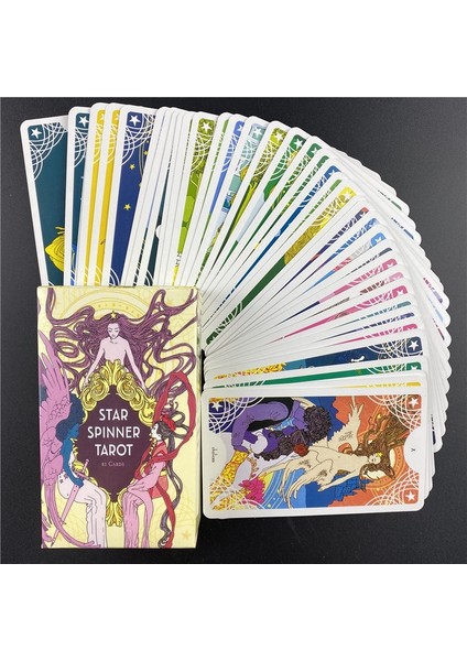 44 Adet TS33 Tarzı Star Er Tarot Kartları Ingilizce Versiyonu Eğlenceli Periler Masa Oyunları Pdf ile Aile Partisi Eğlencesi Oynamak (Yurt Dışından)