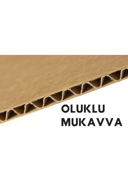 50X100CM Oluklu Mukavva (20ADET) 3mm Karton (Proje-Puzzle-Tuval-Maket-Okul-Hobi-Çerçeve Kartonu)