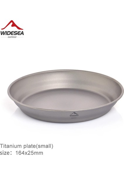 Küçük Tabak Stili Widesea Kamp Ultralight Titanyum Kase Tabağı Tava Sofra Seti Çok Boyutlu Salata Barbekü Çanak Açık Akşam Yemeği Seyahat Tencere Fincan (Yurt Dışından)