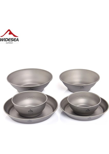 Küçük Tabak Stili Widesea Kamp Ultralight Titanyum Kase Tabağı Tava Sofra Seti Çok Boyutlu Salata Barbekü Çanak Açık Akşam Yemeği Seyahat Tencere Fincan (Yurt Dışından) fiyatları