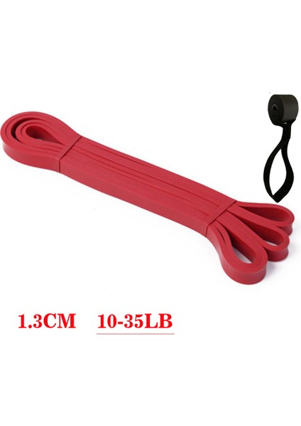Kırmızı -1 Kanca Stili Direnç Bandm Doğal Kauçuk Rally Fitness Vücut Geliştirme 41" Ince Yoga Çekme Halatı (Yurt Dışından)