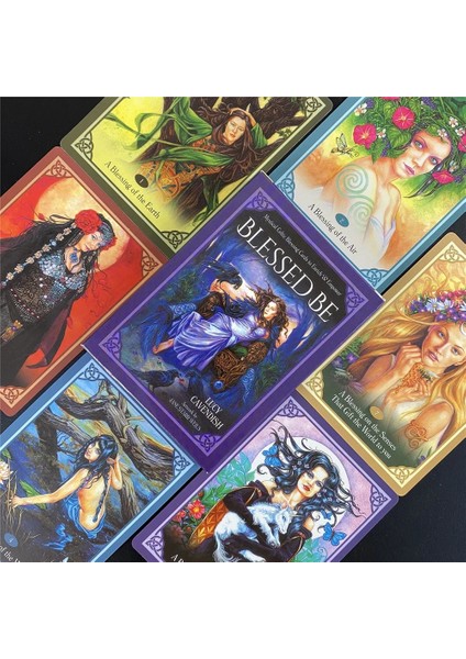 TS153 Stili Buddha Wisdom Sbakti Güç Kurulu Oyunu Oracle Tarot Kartları Parti Kehanet Poker Hediye Checker Pdf ile Tam Ingilizce Güverte (Yurt Dışından)
