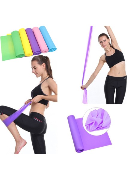 1.8 Milyon Yoga Grubu Yl Stili Bayan Lastik Bant Genişletici Yoga Pilates Direnç Bandı Elastik Fitness Bandı Streç Kayış Elastik Spor Seti Döngü Gym Tpe Lady (Yurt Dışından) modelleri