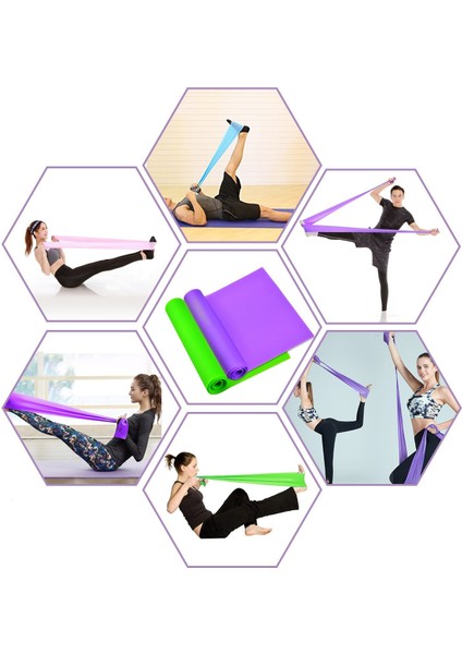 1.8 Milyon Yoga Grubu Yl Stili Bayan Lastik Bant Genişletici Yoga Pilates Direnç Bandı Elastik Fitness Bandı Streç Kayış Elastik Spor Seti Döngü Gym Tpe Lady (Yurt Dışından) fırsatları
