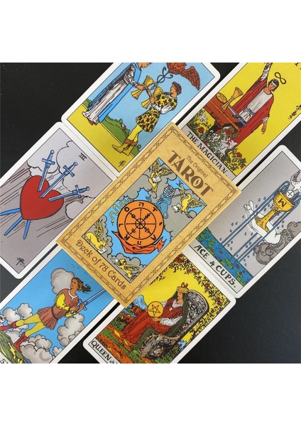 TT166 Stili Binici Tarot Tahta Oyun Kartları Oracle Parti Kehanet Poker Hediye Dama Tahtası Pdf Rehberli Tam Ingilizce Güverte (Yurt Dışından) fiyatları