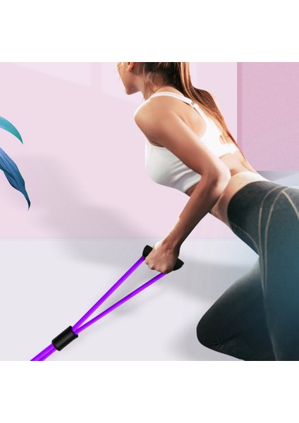 Renk Rastgele Stil Şekil 8 Ralli Direnç Bandı Şekil 8 Elastik Ip Göğüs Genişletici Sırt Streç Bant Lastik Lastik Bant Yoga Fitness Ekipmanları (Yurt Dışından) fırsatları