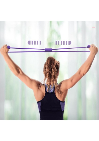 Renk Rastgele Stil Şekil 8 Ralli Direnç Bandı Şekil 8 Elastik Ip Göğüs Genişletici Sırt Streç Bant Lastik Lastik Bant Yoga Fitness Ekipmanları (Yurt Dışından) indirimleri