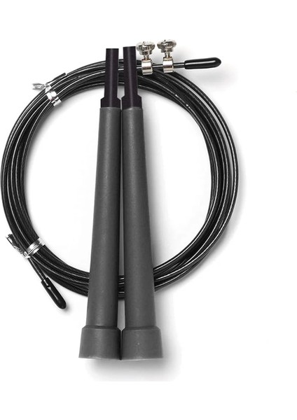 Siyah Stil Crossfit Hız Atlama Ipi Plastik Saplı Ayarlanabilir Uzunluk Dolaşmayan Tel Spor Salonu Fitness Ev Egzersiz Için Ip Atlama Ince Vücut (Yurt Dışından)