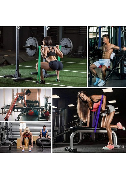 Siyah ve Kulp Stili Fitness Bandı Elastik Bantları Yukarı Çekin Kauçuk Direnç Döngüsü Güç Bandı Seti Evde Spor Salonu Egzersizi Genişletici Antrenmanı Güçlendirin (Yurt Dışından) indirimleri