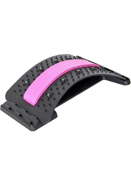Stil 2 Kırmızı Stil Multi-Level Adjustable Back Massager Stretcher Lumbar Spine Support Corrector Neck Stretch Tools Massage Relaxation (Yurt Dışından)