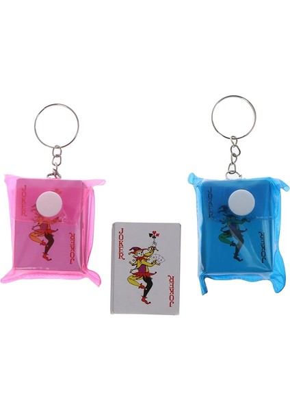 Bir Set Rastgele Renk Stili Taşınabilir Mini Oyun Kartları Poker Anahtarlık Küçük Masa Oyunu Anahtarlık 4 × 3 cm Mini Oyuncak Modeli Mikro Peyzaj Dekorasyonu (Yurt Dışından)