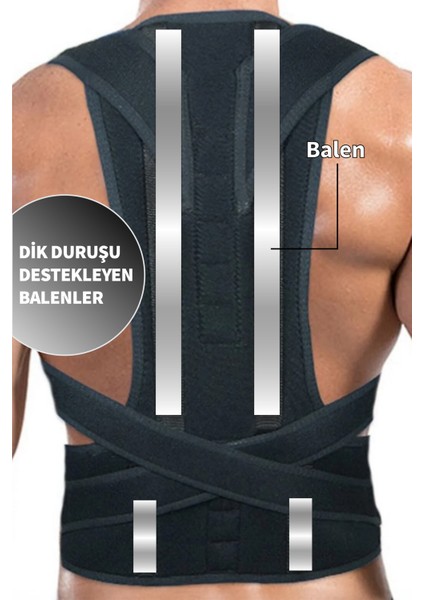 Kadın Erkek Dik Duruş Korsesi Dik Durmak Oturmak Yürümek için Kamburlukk Kifozz Skolyozz Önleyici Çift Balenli Sırt Korse