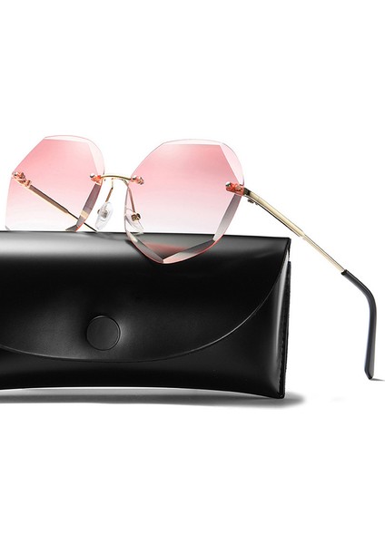 Mavi Stil Vintage Moda Degrade Güneş Gözlüğü Kadın Okyanus Su Kesim Kesilmiş Lens Elmas Yuvarlak Tapınaklar Güneş Gözlükleri Kadın UV400 (Yurt Dışından) modelleri