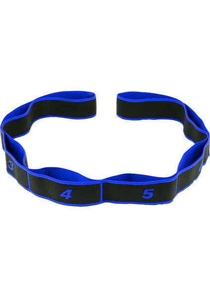 Mavi Stil Sfıt Yoga Çekme Kayışı Kemer Polyester Lateks Elastik Latin Dansı Streç Bant Döngü Yoga Pilates Fitness Egzersiz Direnç Bandı (Yurt Dışından)