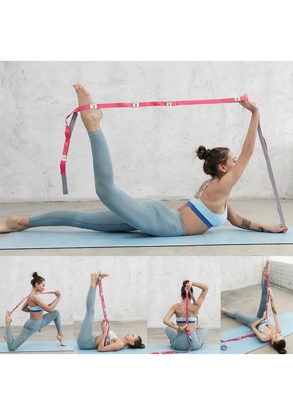 Mavi Stil Sfıt Yoga Çekme Kayışı Kemer Polyester Lateks Elastik Latin Dansı Streç Bant Döngü Yoga Pilates Fitness Egzersiz Direnç Bandı (Yurt Dışından) fırsatları