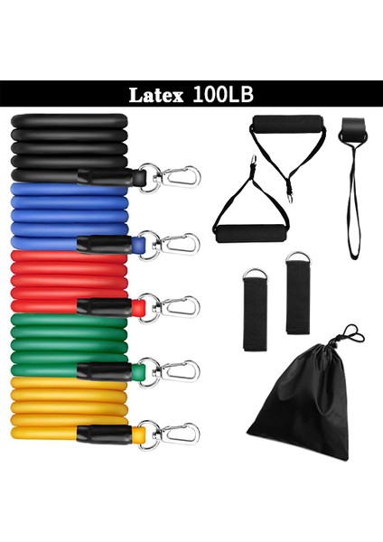 F Lateksgg Tarzı Lateks Yükseltilmiş Et Lateks Tüp Direnç Bantları Egzersiz Kapısı Fitness Çekme Halatı Elastik Spor Salonu Genişletici Kas Gücü Eğitim Ekipmanları (Yurt Dışından)