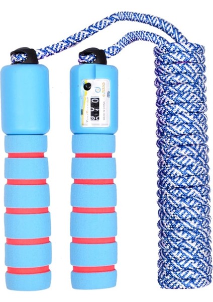 Mavi Stil Çocuklar Sayaçlı Ip Atlama Çocuk Yetişkinler Ayarlanabilir Pamuk Ip Atlama Hızı Ipi Spor Egzersizi Için Fitness Ekipmanları (Yurt Dışından)