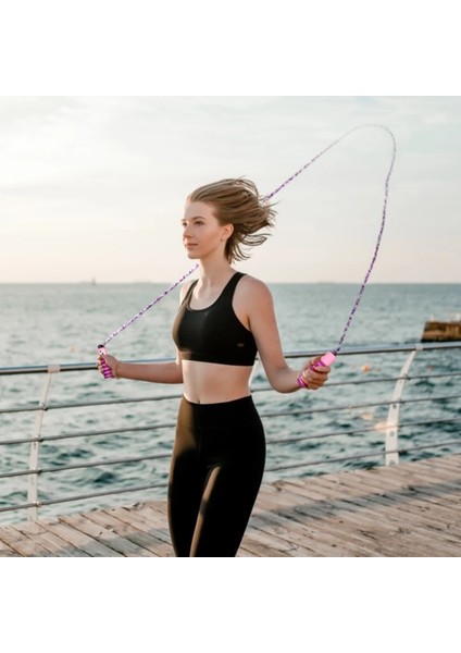 Mavi Stil Çocuklar Sayaçlı Ip Atlama Çocuk Yetişkinler Ayarlanabilir Pamuk Ip Atlama Hızı Ipi Spor Egzersizi Için Fitness Ekipmanları (Yurt Dışından)