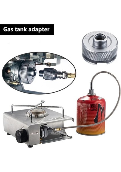 50CM Tarzı Outdoor Camping Gas Stove Adaptor Extension Tube Split Type Furnace Converter Connector Aluminum Alloy Auto-Off Adapters (Yurt Dışından) indirimleri