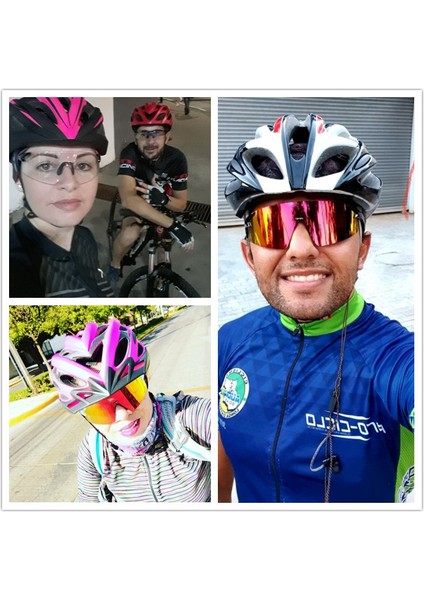 NO.80882 Stili NO.8082 Beden Nrc 3 Lens UV400 Bisiklet Güneş Gözlüğü Spor Bisiklet Gözlük Mtb Dağ Bisikleti Balıkçılık Yürüyüş Binme Erkek Kadın Koşu Gözlük (Yurt Dışından) indirimleri