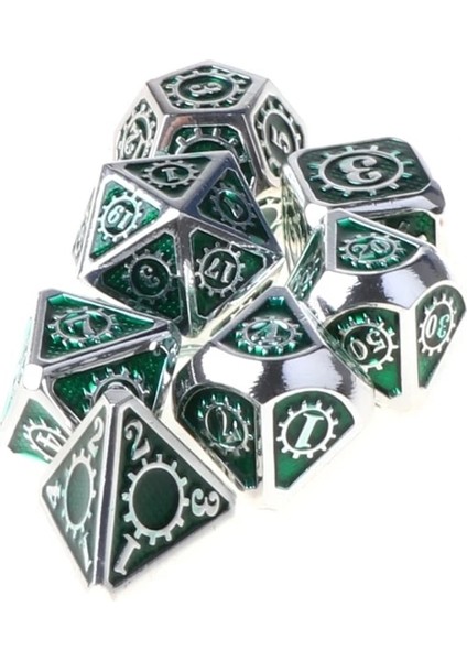 As Picture Shows Steampunk Tarzı Metal Zar Seti, Metalik Rol Yapma Dnd Oyunu D&d D&d Oyunu Rol Yapma Için Metal Kasalı D&d Zar (Yurt Dışından) indirimleri