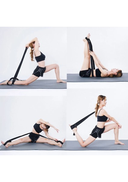 Siyah Stil Kapı Esnekliği Germe Bacak Sedye Kayışı Bale Tezahürat Dans Jimnastik Eğitmeni Yoga Esnekliği Bacak Germe Kemeri Zxh (Yurt Dışından) fırsatları