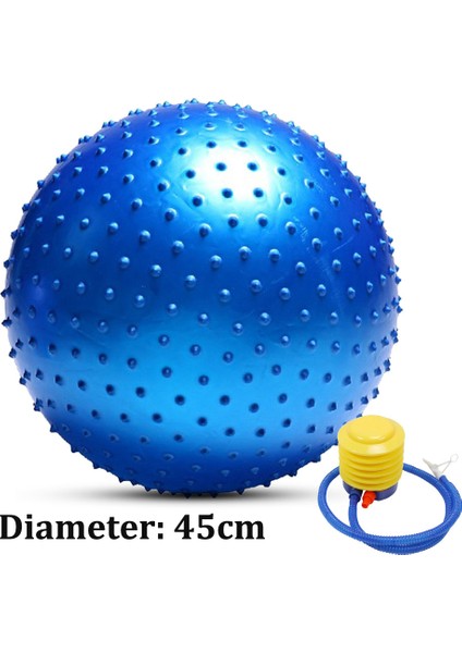 45CM-MAVI Tarzı 45CM Mmm Dikenli Masaj Topu Spor Yoga Topları Noktası Fitness Salonu Dengesi Fitball Egzersiz Pilates Egzersizi (Yurt Dışından)