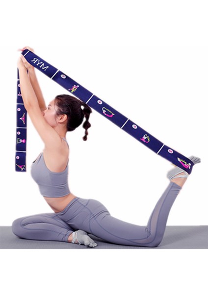 Mavi Stil 11 Izgara Çok Bölümlü Dans Yoga Yardımcı Germe Kemeri Elastik Kemer Acemi Yoga Malzemeleri Direnç Bandı (Yurt Dışından) indirimleri