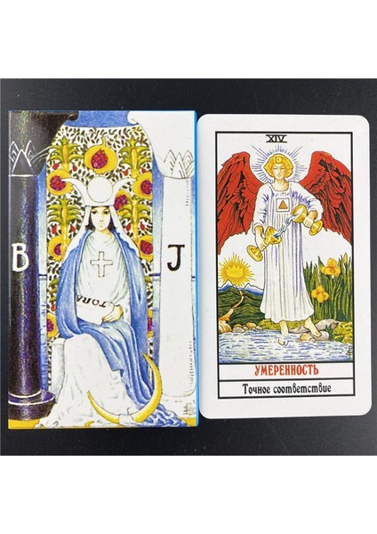 44 Adet TS78 Tarzı 2021 Yeni Varış Tam Rus Radyant Binici Tarot Kartları Masa Oyunu Kehanet Kader Tapo Kartları Oyunu (Yurt Dışından) indirimleri