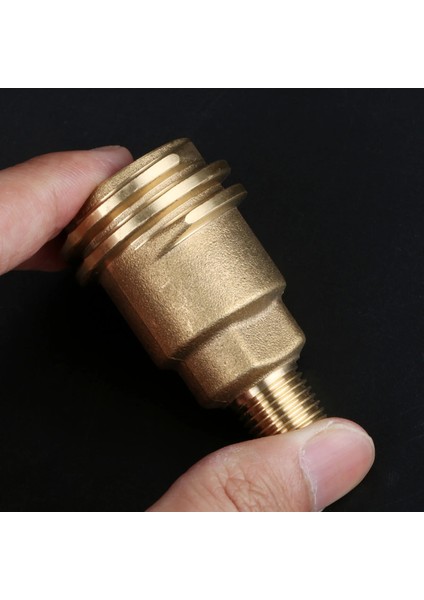 1 Takım Prinç Propan Gaz Boru Dişi Adaptörü (Erkek Qcc-1 - Erkek) QCC1TYPE 1 Erkek Pol Dişi Bağlantı Barbekü Ocağı (Yurt Dışından)