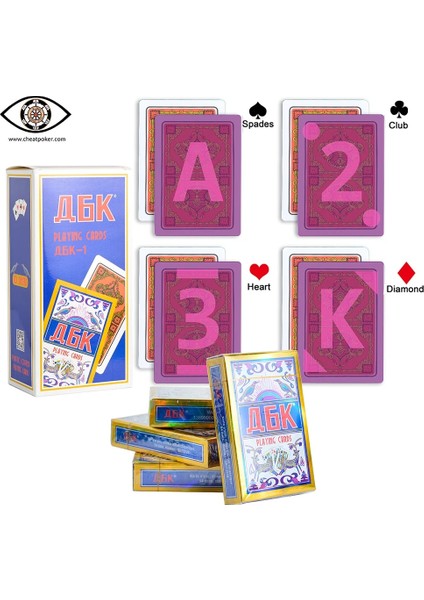 Kızılötesi Kontakt Lensler Için Işaretli Oyun Kartları Köprü Boyutu Sihirli Hileler Işaret Kartı Destesi Görünmez Mürekkep Anti Hile Poker (Yurt Dışından)