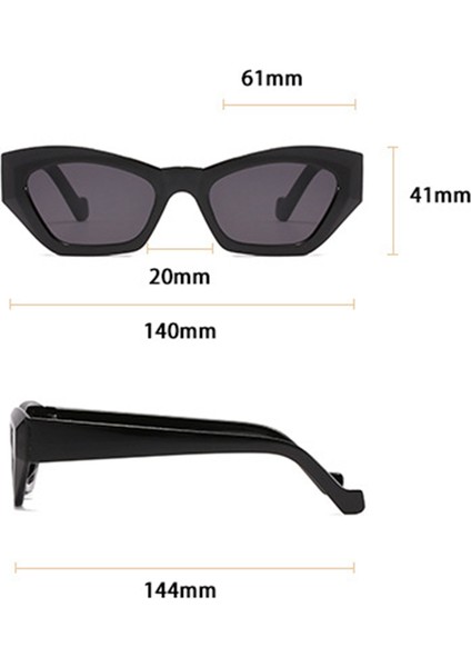 No.10 Tarzı Yeni Moda Vintage Güneş Gözlüğü Kadın Retro Düzensiz Güneş Gözlükleri Kadın Ins Popüler Renkli Kare Gözlük (Yurt Dışından) fırsatları