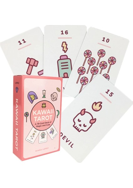 Romantik Melek Tarzı Kawaii Tarot Kartları Sevimli Çocuk Masa Oyunu Kartları Tam Ingilizce Pdf Aile Partisi Masa Kart Oyunları (Yurt Dışından) fiyatları