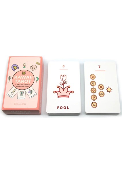 Romantik Melek Tarzı Kawaii Tarot Kartları Sevimli Çocuk Masa Oyunu Kartları Tam Ingilizce Pdf Aile Partisi Masa Kart Oyunları (Yurt Dışından) fırsatları