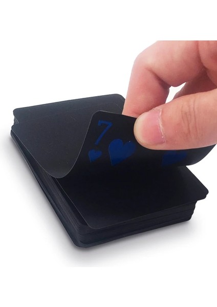 Çikolata Tarzı Vc Poker Suya Dayanıklı Plastik Oyun Kartları Seti Siyah Renkli Poker Kartı Setleri Klasik Sihirli Hileler Aracı Poker Oyunları (Yurt Dışından)