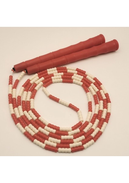 260CM Kırmızı Stil Fitness Bambu Ip Boncuklu Homegym Ip Atlama Ipi Kaymaz Sap Çapraz Ip Kapalı Spor Eğitimi (Yurt Dışından)