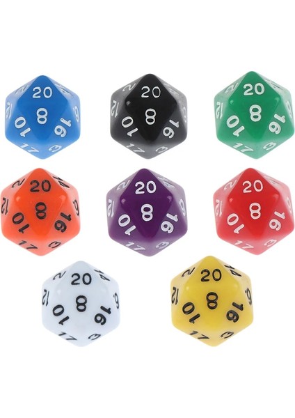 Kt Stili 1 Adet Etkisi D20 Zar Masa Tahta Oyunu Ded Veri Zengin Renkler Masa Oyunu Için Masaüstü Oyun Aksesuarları Akrilik Dijital Zar (Yurt Dışından) fiyatları