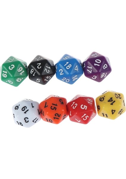 Kt Stili 1 Adet Etkisi D20 Zar Masa Tahta Oyunu Ded Veri Zengin Renkler Masa Oyunu Için Masaüstü Oyun Aksesuarları Akrilik Dijital Zar (Yurt Dışından) modelleri