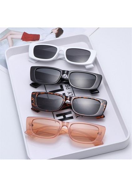 C11 Stili Retro Küçük Dikdörtgen Güneş Kadınlar Popüler Moda Şeker Renk Gözlük Erkekler Kare Güneş Gözlükleri Shades UV400 Koruma (Yurt Dışından)