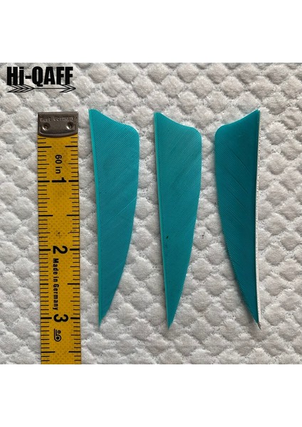 Göl Mavisi Tarzı Hi-Q 3 Inç Doğal Hindi Tüyleri Kalkan Kesim Okçuluk Fletches Tüy Ok Fletching 3'' Kanatlar Kırmızı (Yurt Dışından)