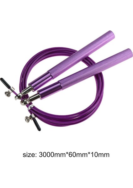 Mor Tarzı Sıcak Satış Atlama Ipleri Becerikli Üretim Ayarlanabilir Ip Atlama Ipi Alüminyum Saplı Çelik Tel Hız Ip Atlama Ipi Atlama Ipi (Yurt Dışından)
